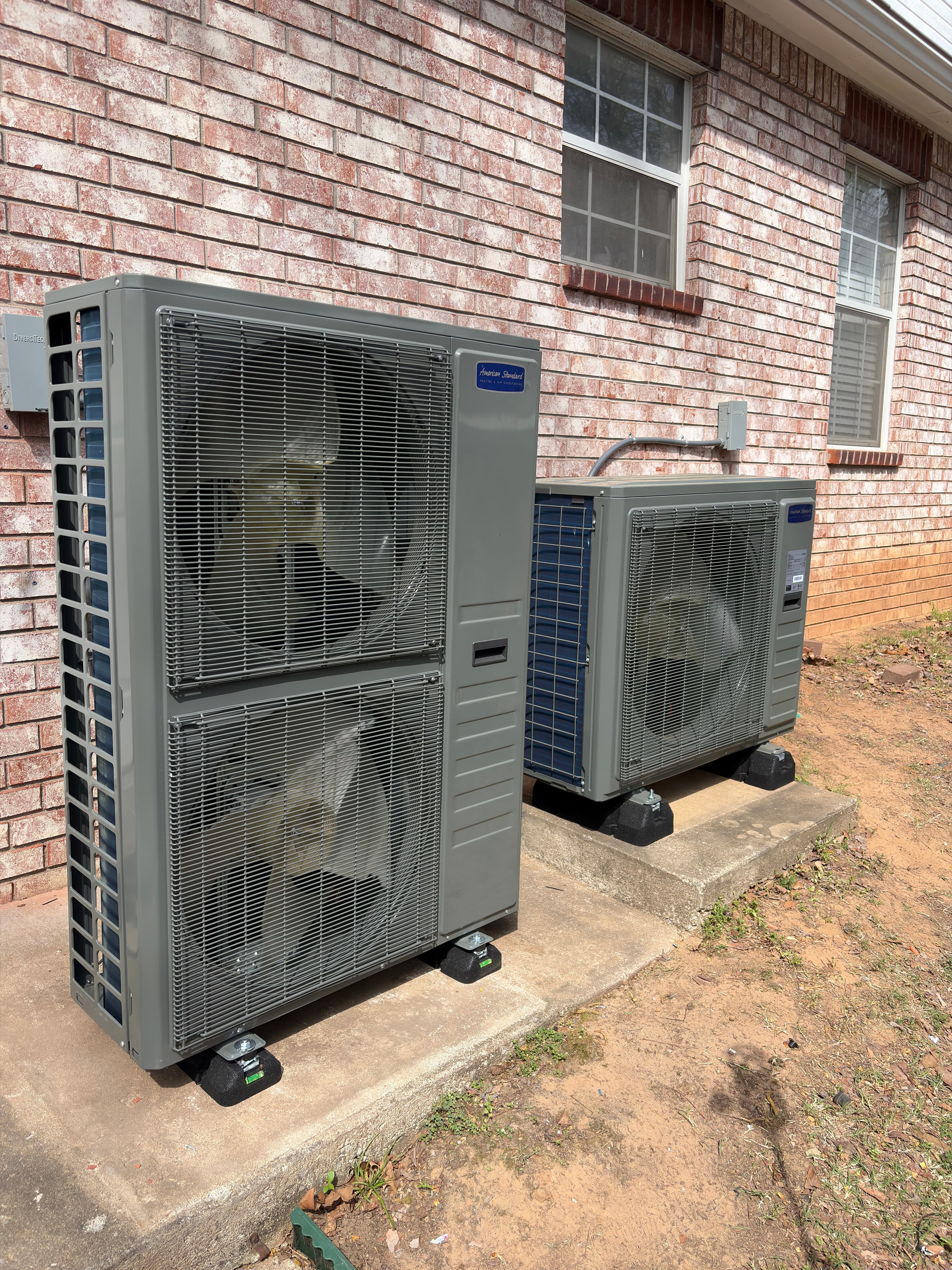 Project High Efficiency Dual-Fuel Heat Pump System Change-Out Before and After image